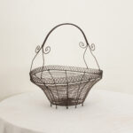 English 19th Century Wire Basket