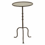 Reproduction Iron & Mirror Drink Table