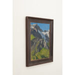 French Vintage Framed Landscape of the Alps