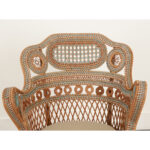 French Vintage Rattan Arm Chair