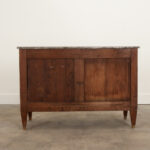 French 18th Century Burl & Marble top Commode