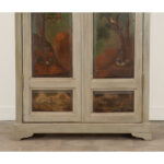 Custom Armoire Made with 19th Century Painted Boiserie Doors