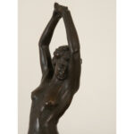 American Patinated Bronze of “Greeting the Dawn”