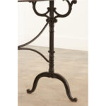 French Iron & Marble Bistro Table
