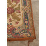 French 19th Century Fruitwood Tapestry Tea Table