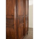 French 19th Century Massive Solid Walnut Armoire