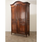 French 19th Century Massive Solid Walnut Armoire