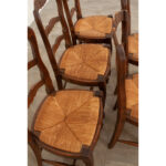 Set of 6 French Louis XV Style Dining Chairs