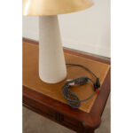 Ceramic & Brass Modern Accent Lamp
