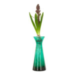 Victorian Greenish Blue Glass Hyacinth Vase