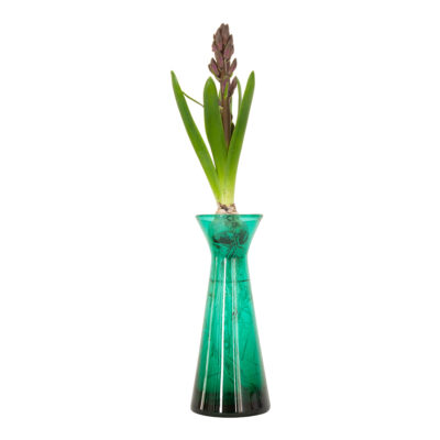 Victorian Greenish Blue Glass Hyacinth Vase