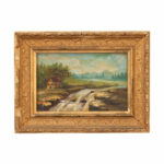 French Gilt Framed Landscape Painting