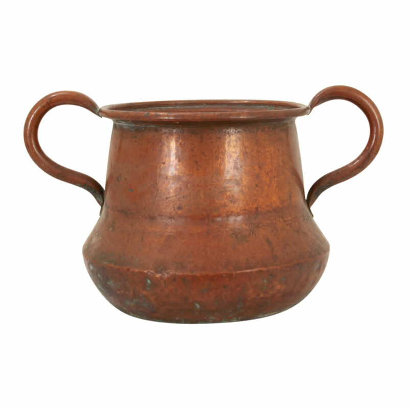 French 19th Century Hammered Copper Pot