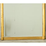 French Art Nouveau Gold Gilt Mirror