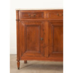 French Louis XVI Style Marble Top Enfilade