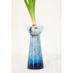 Victorian Blue Glass Hyacinth Vase