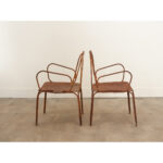 Pair of French Iron Bistro Chairs