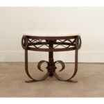 French 1920s Iron & Marble Low Table