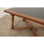 Swiss Draw Leaf Table with Inset Slate Top