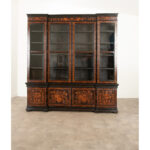 French 18th Century Inlaid Breakfront Bibliotheque