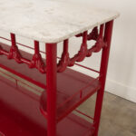 French 19th Century Lacquered Iron Chefs Table