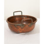 French Large Hammered Copper Pot