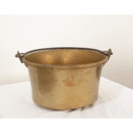 French 19th Century Brass & Forged Iron Pot