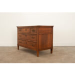 French 19th Century Solid Walnut Directoire Commode