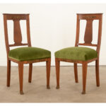French Pair of Mahogany Empire Side Chairs