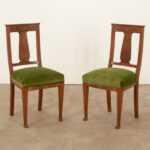 French Pair of Mahogany Empire Side Chairs