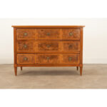 French 19th Century Fruitwood & Burl Walnut Commode