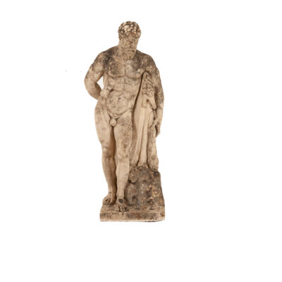 19th Century Stone Sculpture of the Farnese Hercules