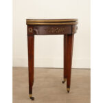 French Mahogany Empire Console Game Table