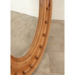 English Massive Pine Bullseye Convex Mirror