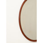 English Vintage Oval Inlay Mirror