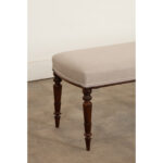 English 19th Century Upholstered Bench