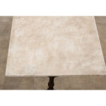 French Godin Iron Cafe Table with Marble Top