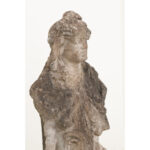 French 19th Century Stone Figurative Column