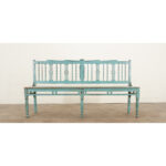 19th Century Painted Spindle Back Bench