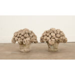 Pair of French 19th Century Cast Stone Fruitage Finials