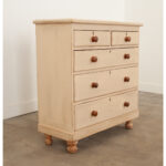 English 19th Century Painted Pine Chest of Drawers