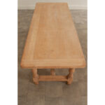 French 19th Century Scrubbed Oak Dining Table