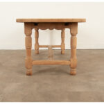 French 19th Century Scrubbed Oak Dining Table