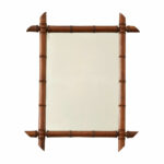 French Early 20th Century Faux Bamboo Mirror