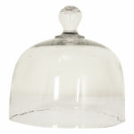 French Vintage Glass Cheese Dome