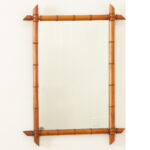 French Faux Bamboo Mirror