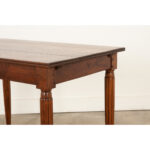French Early 20th Century Walnut Bistro Table