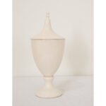 English 19th Century Apothecary Jar with Lid
