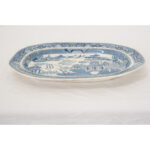 19th Century English Victorian Blue & White Platter