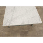 Vintage Iron & White Marble Dining Table